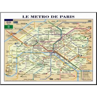 Art   Le Metro de Paris Mounted Print