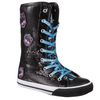 Girls Monster High Sequin Fashion Boot   Black 11