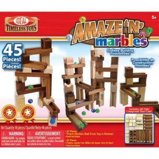 POOF Slinky 4745 Ideal Amaze N Marbles Classic Wood Construction Set