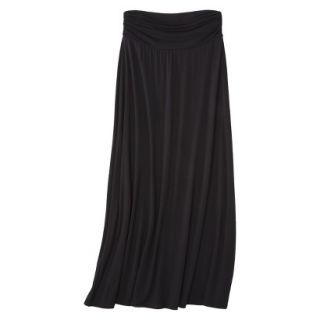 Merona Womens Knit Maxi Skirt   Black   XS
