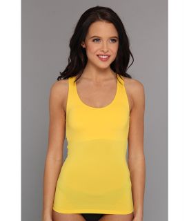 Volcom Simply Solid Tank Rashguard Womens Swimwear (Yellow)