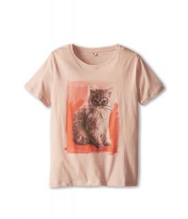 Stella McCartney Kids Arlo S/S Cat Graphic Tee Girls T Shirt (Pink)