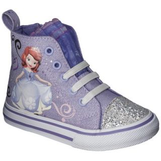 Toddler Girls Sophia The First High Top Sneaker   Purple 10