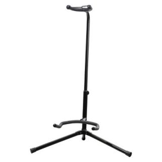 Spectrum Road Ready Universal Guitar Stand with Gooseneck Protection   Black