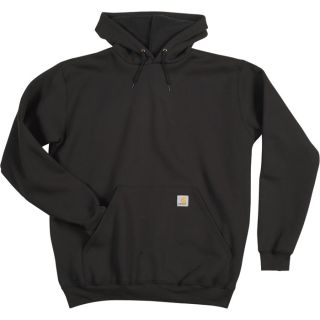 Carhartt Hooded Pullover Sweatshirt   Black, 4XL, Big Style, Model K121