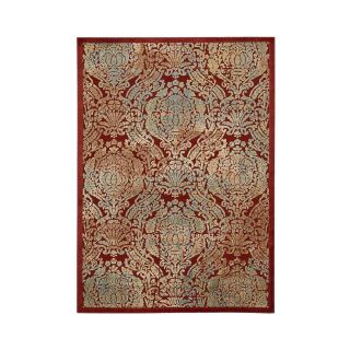 Nourison Ancient Ruins Hand Carved Rectangular Rugs, Red