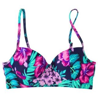 Xhilaration Juniors Midkini Swim Top  Floral Print S