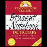 Random House Websters Student Notebook Dictionary