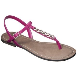 Womens Merona Tracey Chain Sandals   Pink 6