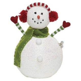 Roman Twirl N Tune Snowman Decorative Holiday Figurine