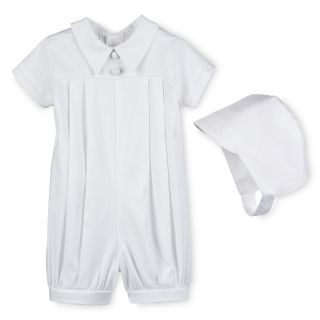 Keepsake Christening Romper Gown   Boys newborn 24m, White, White, Boys