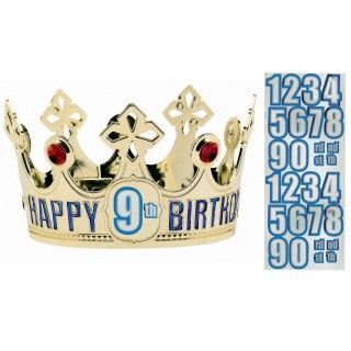 Add an Age Customizable Birthday Crown