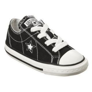 Toddlers Converse One Star Canvas Oxford Shoe   Black 10.0
