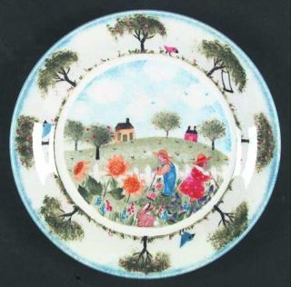 Nikko Remember When Salad/Dessert Plate, Fine China Dinnerware   Various Scenes,