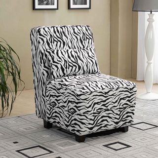 Fennix Modern Animal Print Armless Slipper Chair