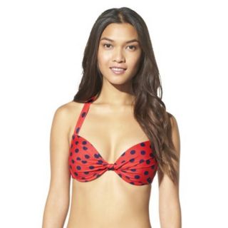 Mossimo Womens Mix and Match Polka Dot Underwire Swim Top  Poppy Red M