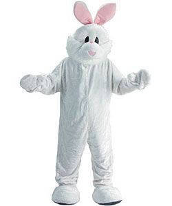 Cozy Easter Bunny Mascot Adult Costume