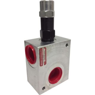 Brand Hydraulic In Line Relief Valve   30 GPM Flow Rate, Model RLC12 2000