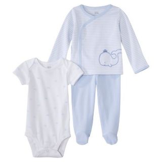Just One YouMade by Carters Newborn 3 Piece Layette Set   Light Blue NB