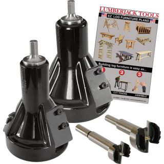 Lumberjack Tools Commercial Series Tenon Cutter Kit   Starter Kit, 1 Inch & 2