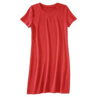 Merona Womens Knit T Shirt Dress   Hot Orange   XXL
