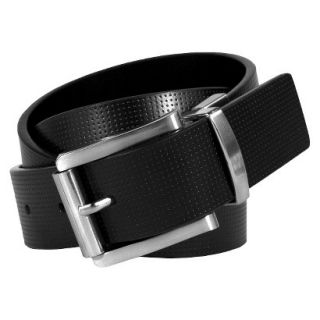 Swiss Gear Mens Genuine Leather Textured Belt   Black XL