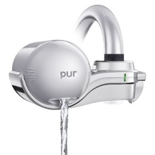 PUR Silver Matte Horizontal Faucet Mount with 1 Mineralclear Filter