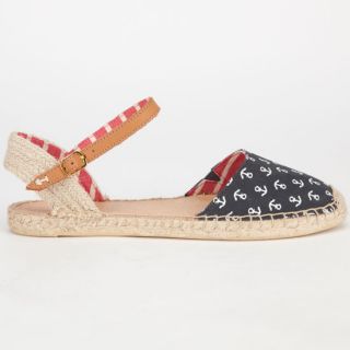 Hope Womens Espadrilles Navy Anchors In Sizes 10, 6, 6.5, 8, 7