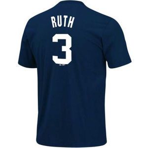 New York Yankees Babe Ruth Majestic MLB Youth Player Tee