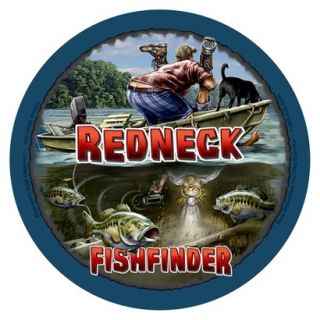 Rico Industries 4 Piece Redneck Fishfinder Coaster Set