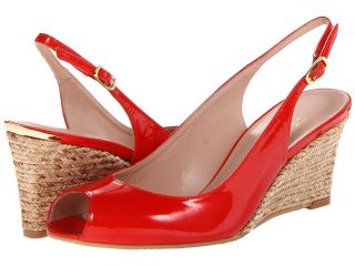 Stuart Weitzman Slinky Womens Sling Back Shoes (Red)