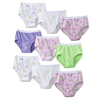 Fruit Of The Loom Girls 9 pack Brief Underwear   Assorted Colors 14