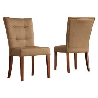 Dining Chair Alexandra Tufted Side Chairs   Peat (Set of 2)