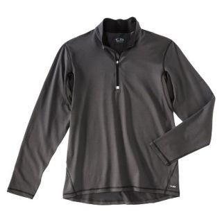 C9 by Champion Mens Quarter Zip Long Sleeve Running Shirt   Gray S