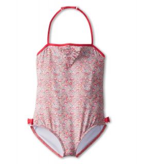 Paul Smith Junior Swimsuit With Flower Print Girls Swimsuits One Piece (Pink)