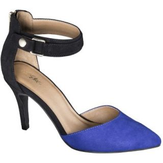 Womens Mossimo Gail Ankle Strap Open Pump   Cobalt 9.5