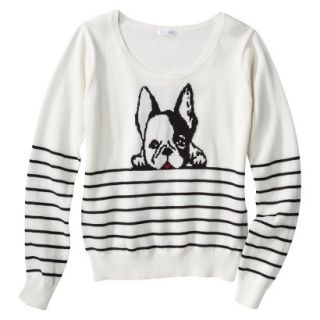 Xhilaration Juniors Puppy Sweater   Cream XXL(19)