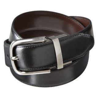 Merona Mens Belt   Reversible with Silver Buckle   XL