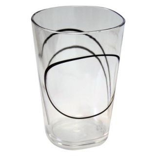 Corelle Coordinates Square Acrylic Glass Set of 6   Simple Lines (8 oz)