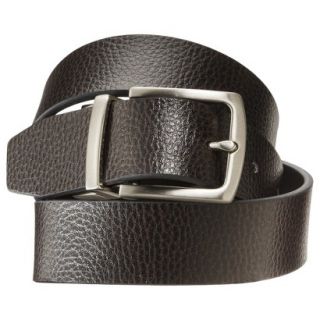 Merona Mens Pebbled Leather Belt   Brown L