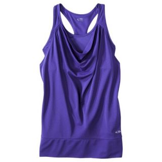 C9 by Champion Womens Cowl Neck Layered Tank   Kindred Blue S