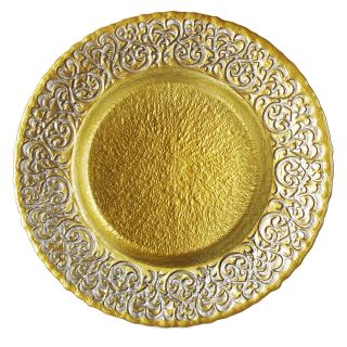 Baroque 13 inch Two tone Charger Plate