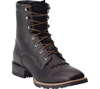 Mens Ariat Hybrid Lacer WST   Black Full Grain Leather Boots