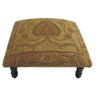 Victorian Design Hand woven Tan Footstool