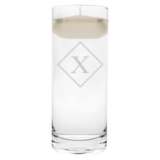 Diamond Initial Floating Unity Candle X