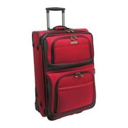 Travelers Choice Red Conventional Ii 22 inch Rugged Carry On Wheeled Upright