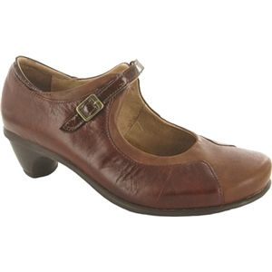 Naot Womens Cardinal Luggage Brown Cinnamon Brown Crinkle Patent Shoes, Size 37 M   44094 S2L
