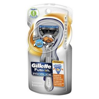 Gillette Fusion ProGlide SilverTouch Razor with FlexBall Handle Technology with