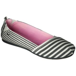 Womens Mad Love Lynnae Striped Loafer   Black 6.5