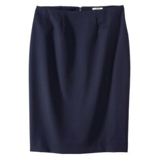Merona Womens Twill Pencil Skirt   Federal Blue   10